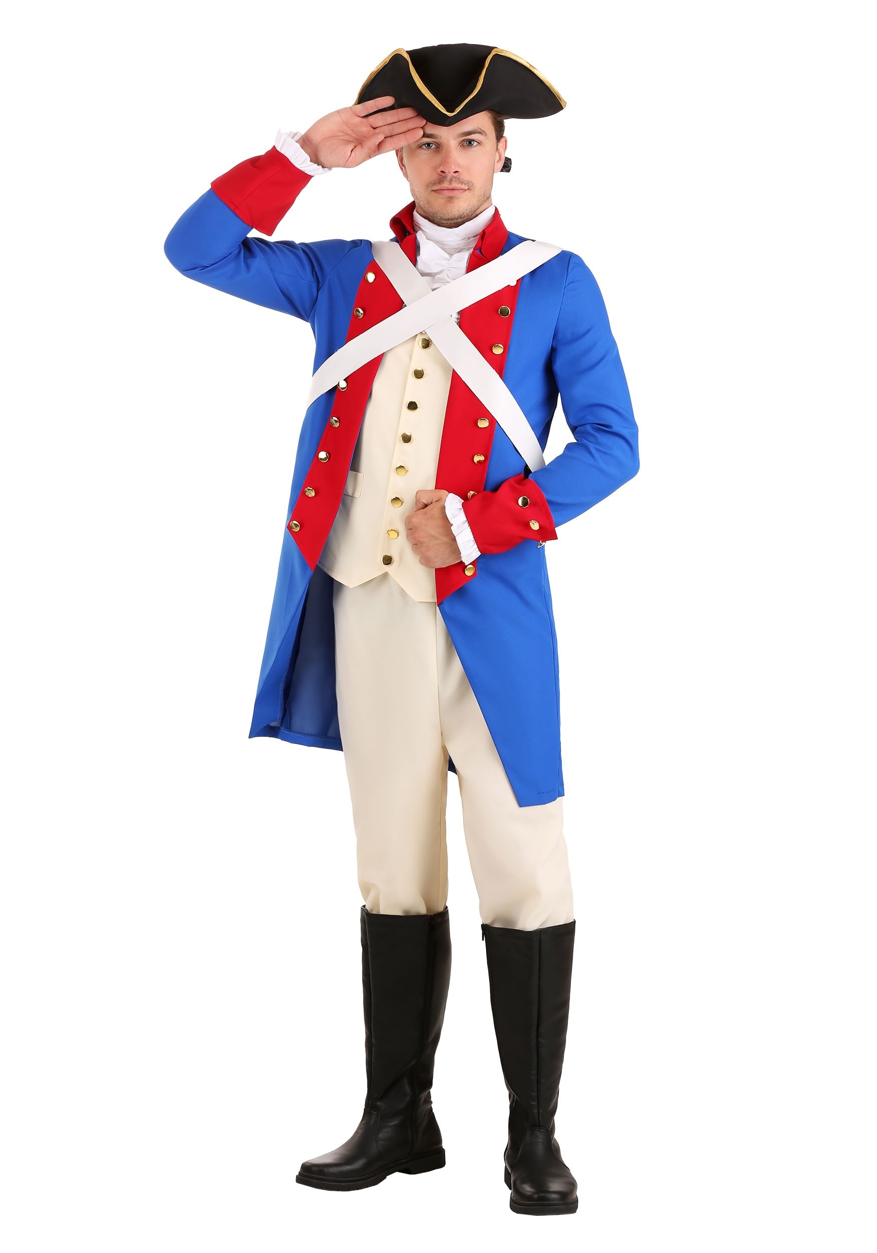 American Revolution Soldier Men's Costume