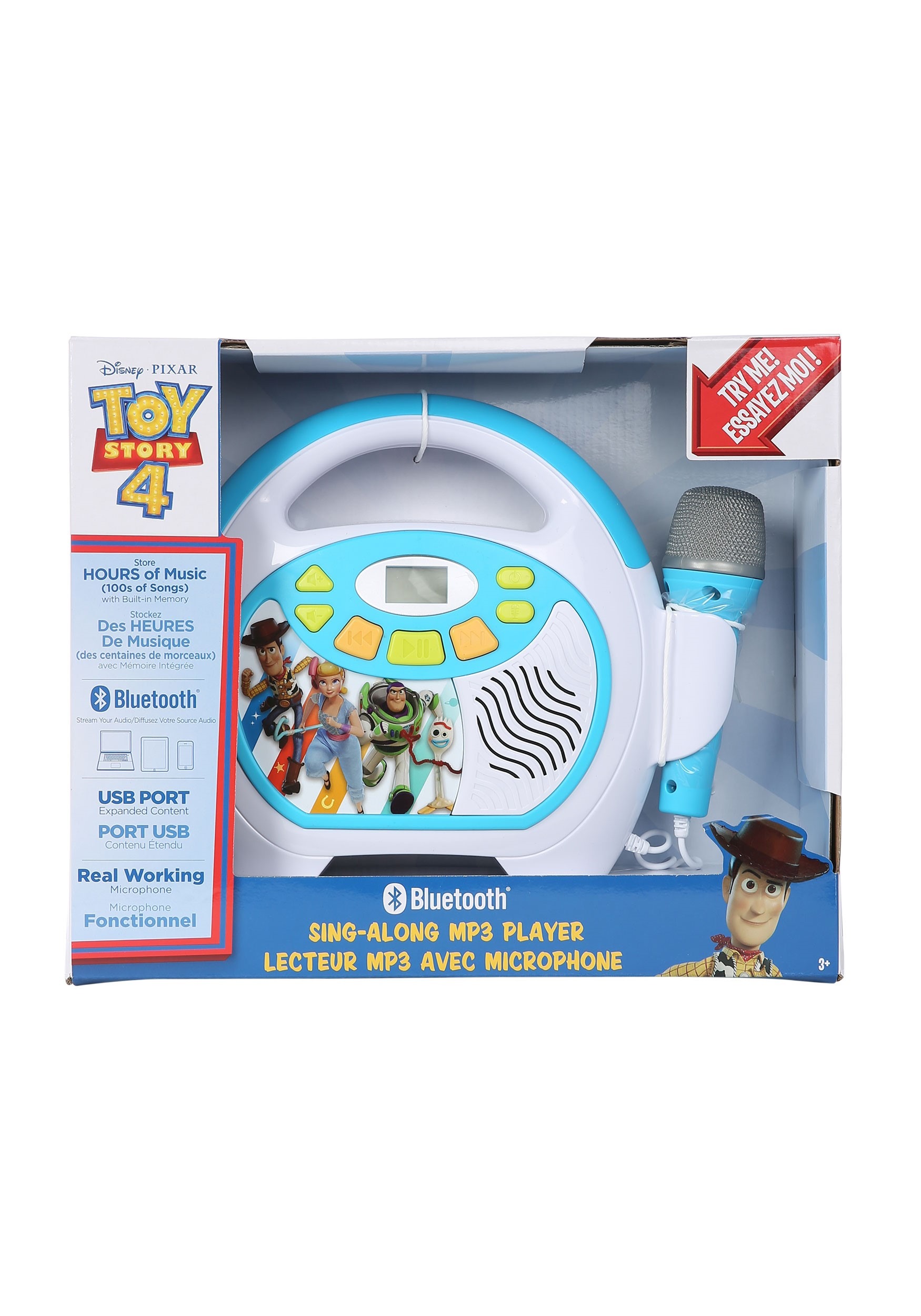 Disney Toy Story 4 Bluetooth MP3 Player w/ Dual Microphone