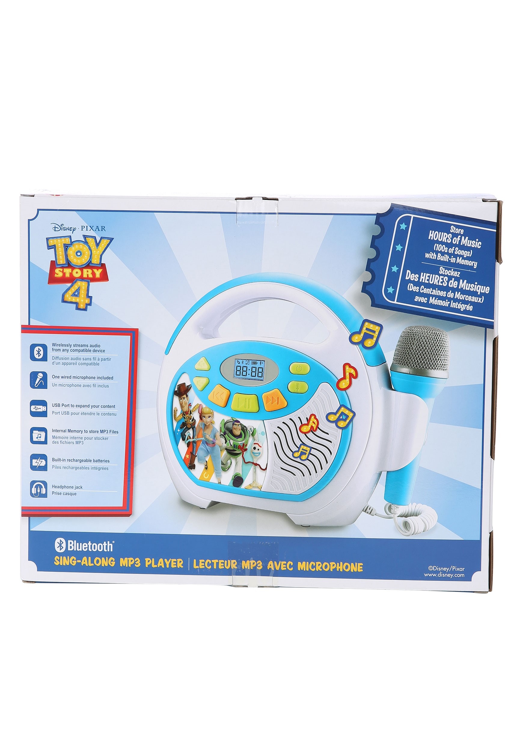 Disney Toy Story 4 Bluetooth MP3 Player w/ Dual Microphone