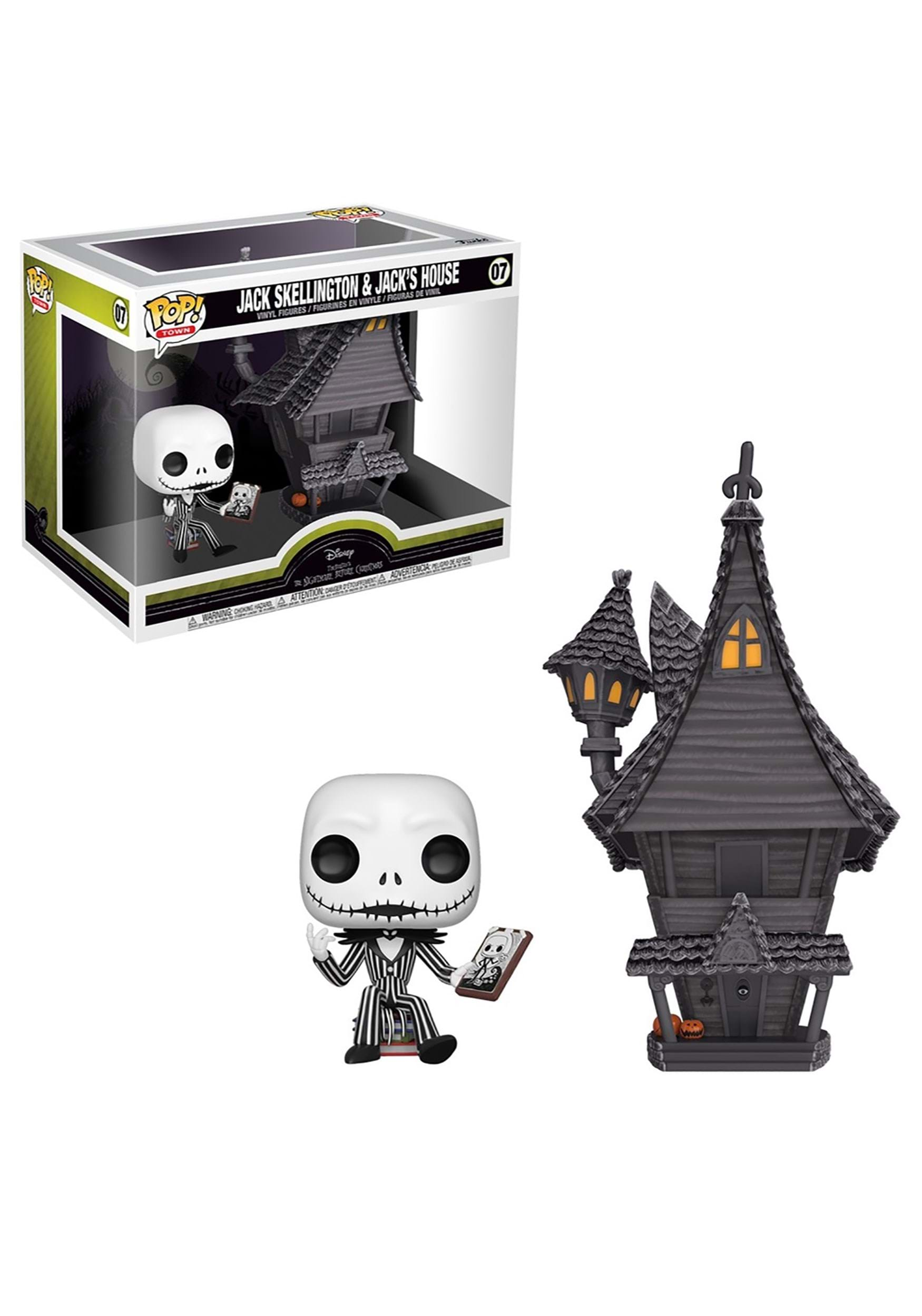 jack skellington funko pop with house