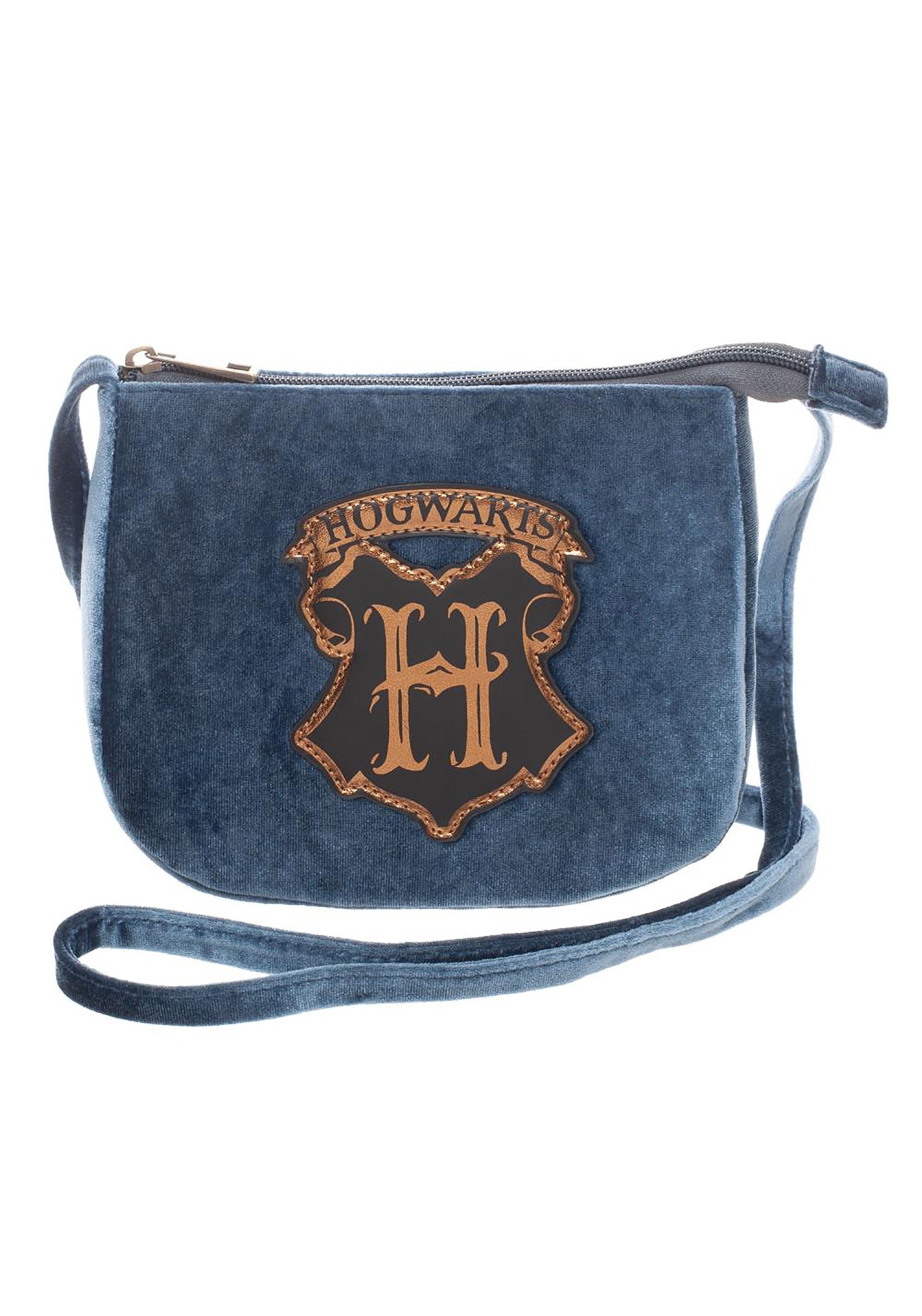 Velvet Harry Potter Hogwarts Crest Crossbody Bag