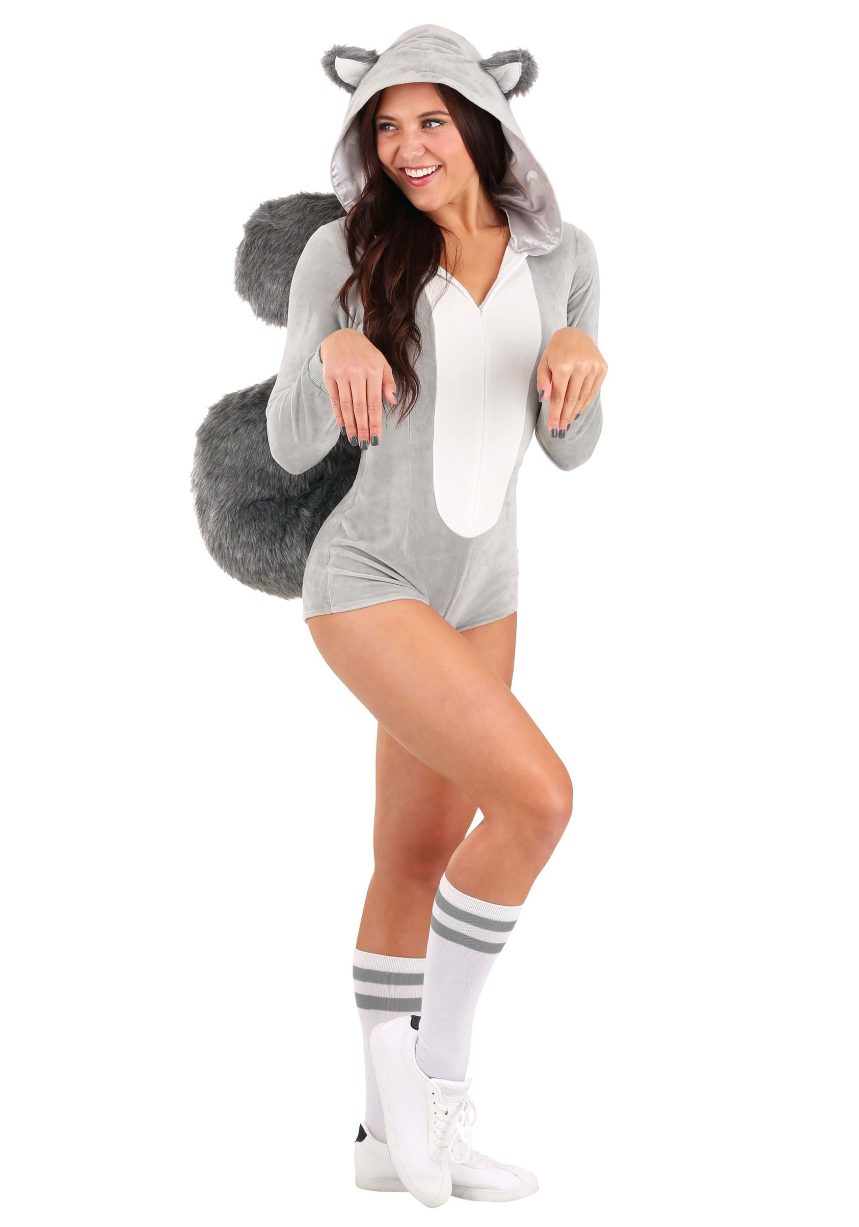 Sassy Grey Squirrel Costume For Women