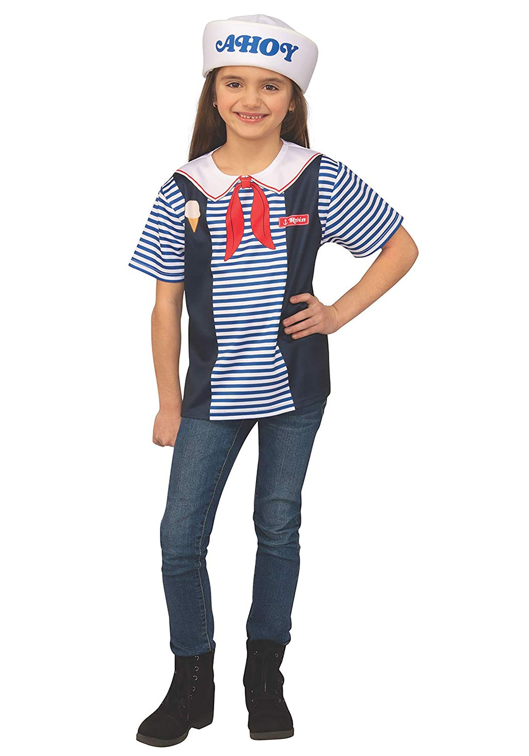 Stranger Things Robin's Scoops Ahoy Uniform Costume for Kids