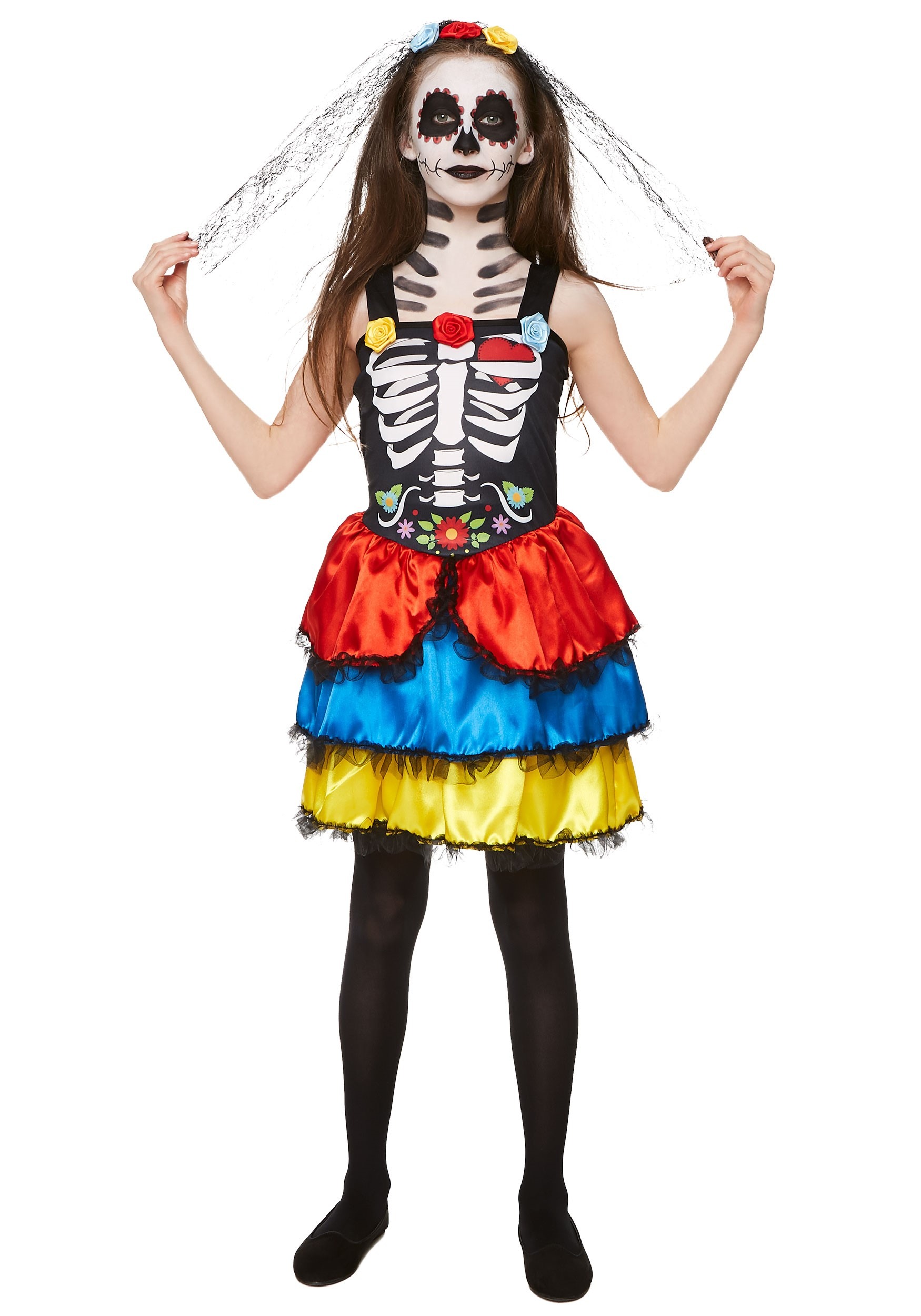 Day Of The Dead Girl's Costume