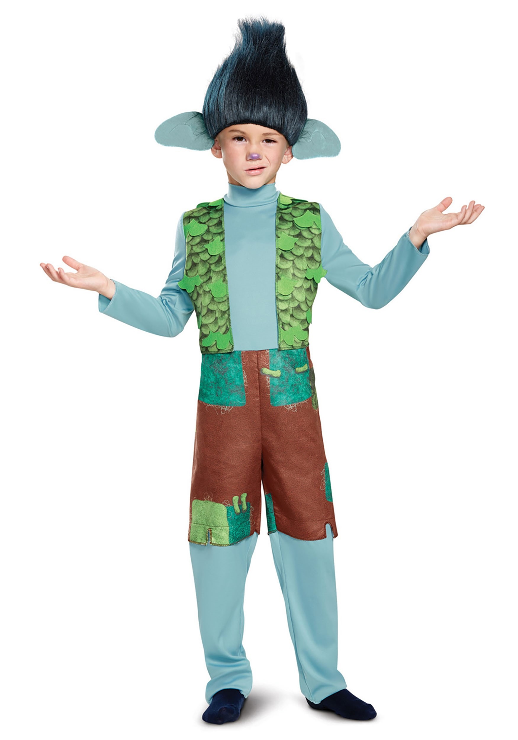 Trolls Branch Kid's Deluxe Costume