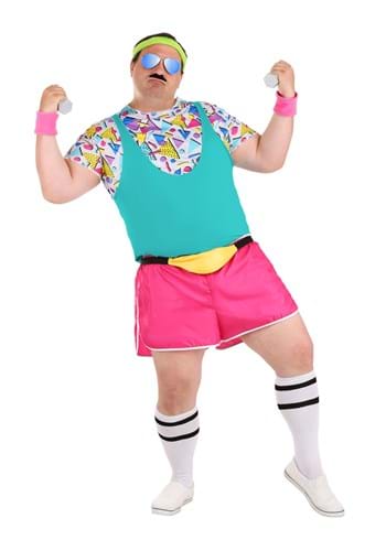 Plus Size Work It Out 80s Women's Costume