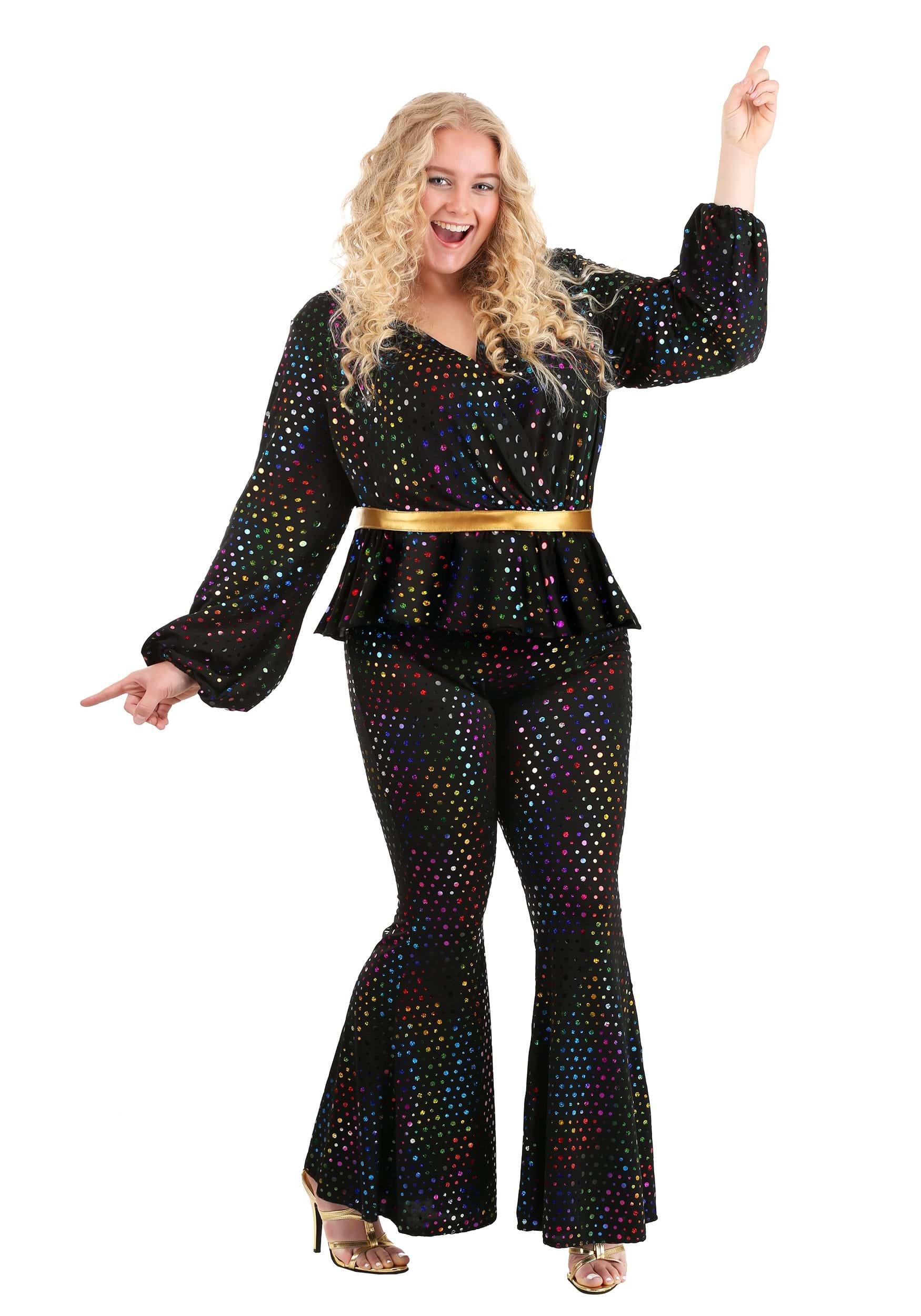 Plus Size Disco Queen Women's Costume , Disco Costumes