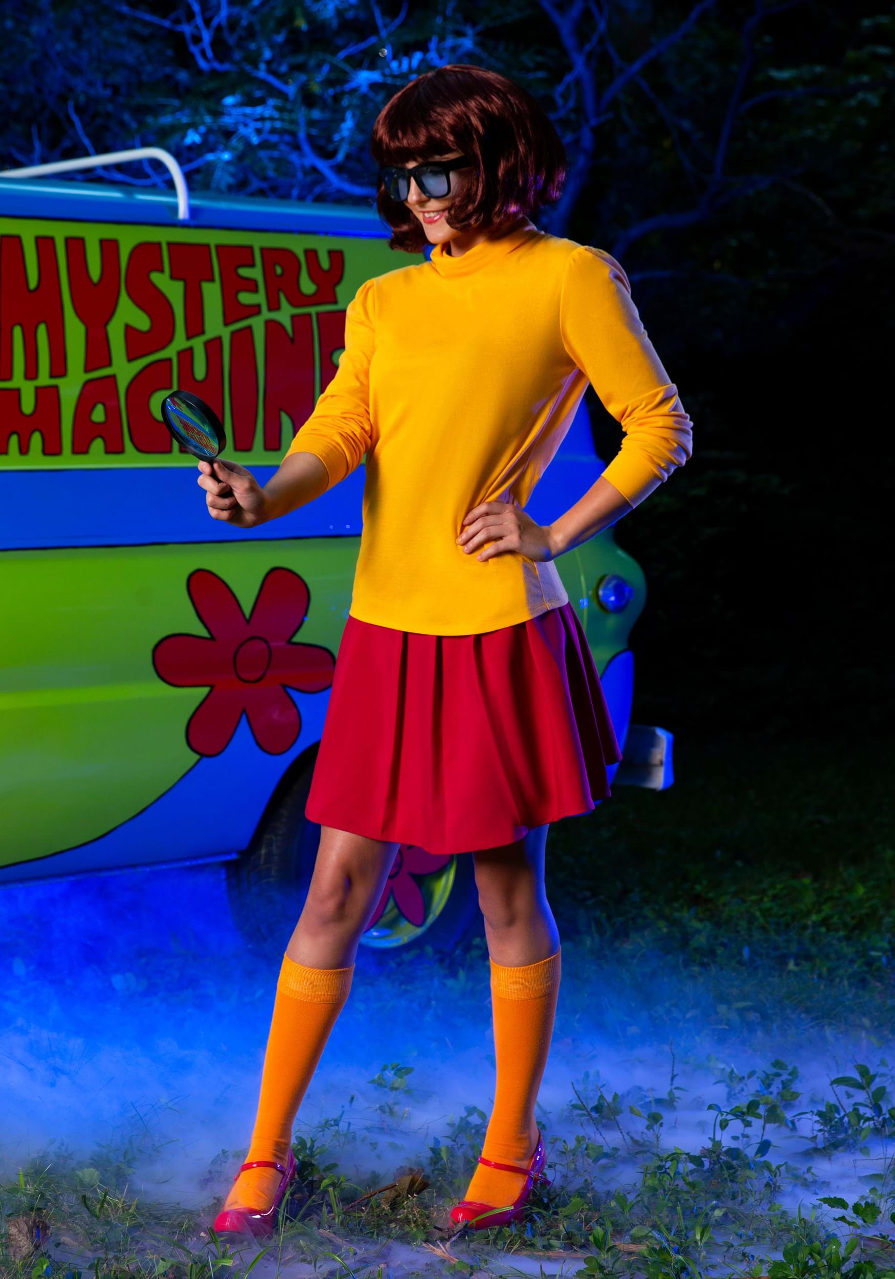 Plus Size Classic Scooby Doo Velma Costume For Adults