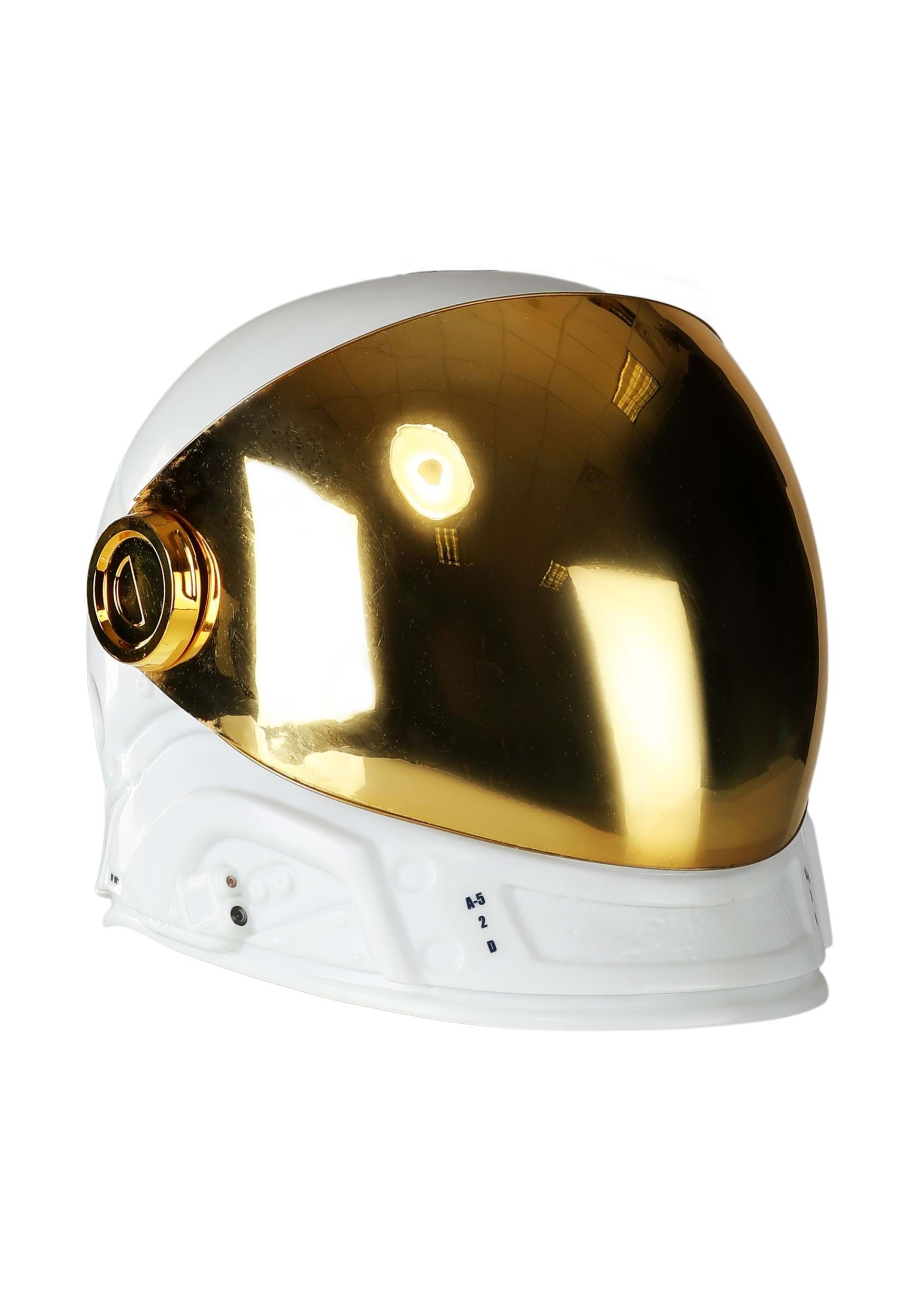 Deluxe Astronaut Cosmonaut Gold Child Costume Helmet , Costume Helmets