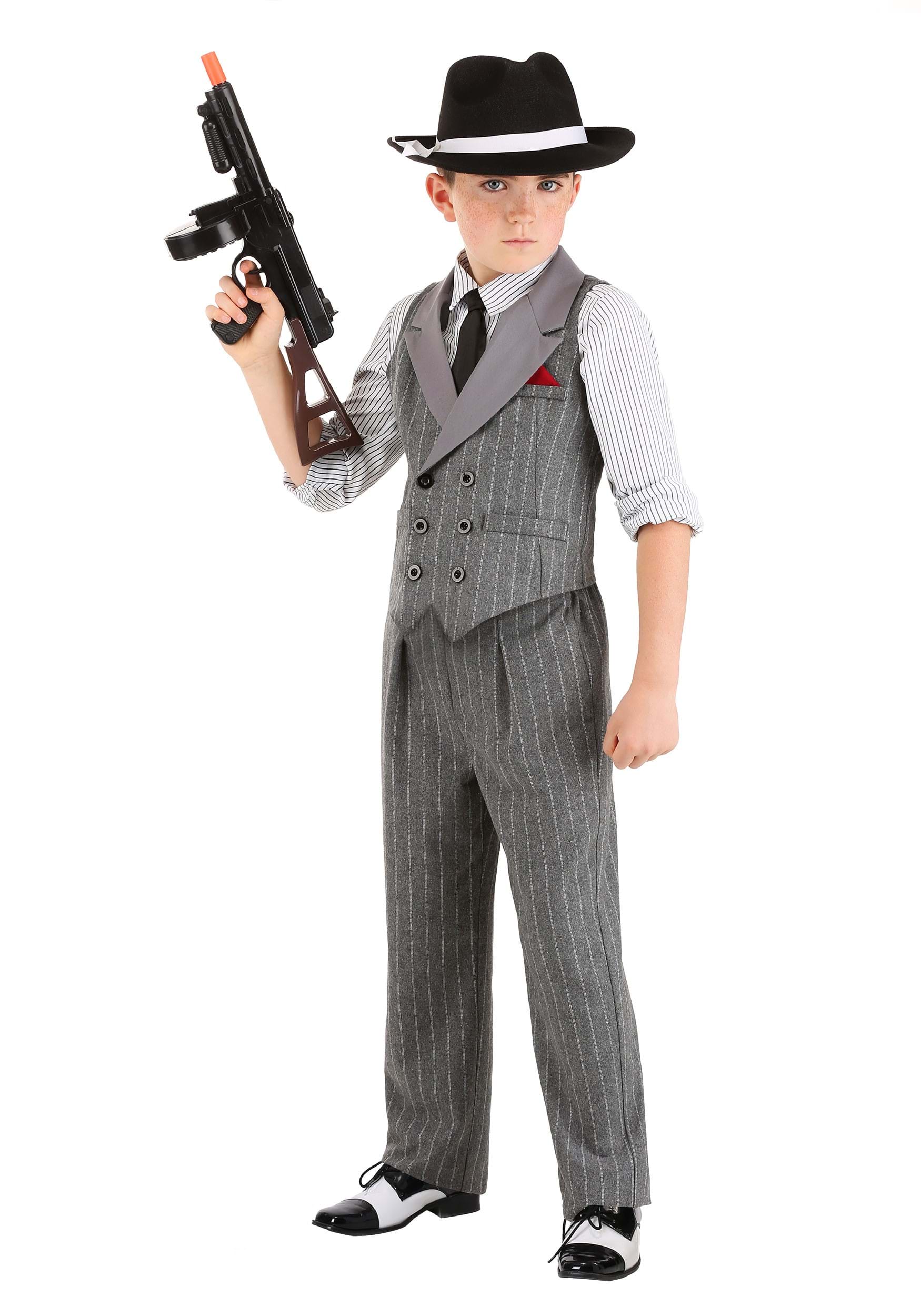 Ruthless Gangster Costume For Kids , Child Decade Costumes