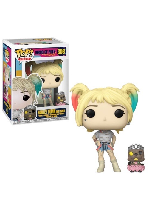 Pop! Heroes: Birds of Prey- Harley Quinn w/ Beaver