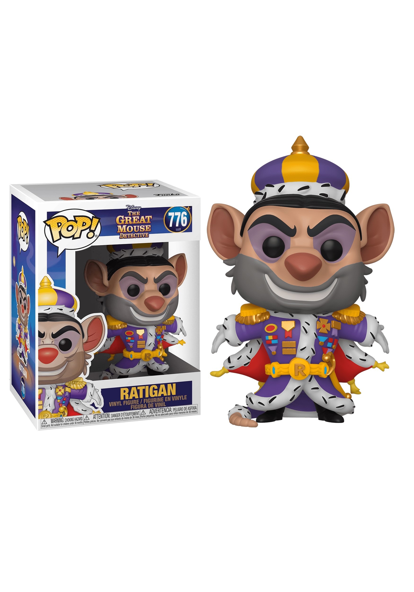 Funko Pop Vinyl Figure - The Great Mouse Detective - Ratigan