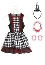 Kid's Burgundy Harlequin Costume Alt 6