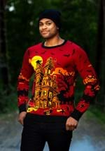 Haunted House Halloween Sweater for Adults