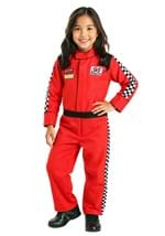 Kid's Red Racer Jumpsuit Costume Alt 2
