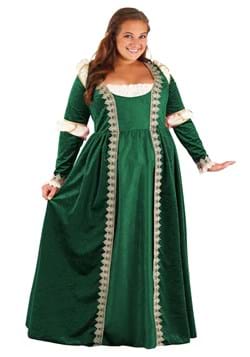 Womens Plus Size Emerald Maiden Costume