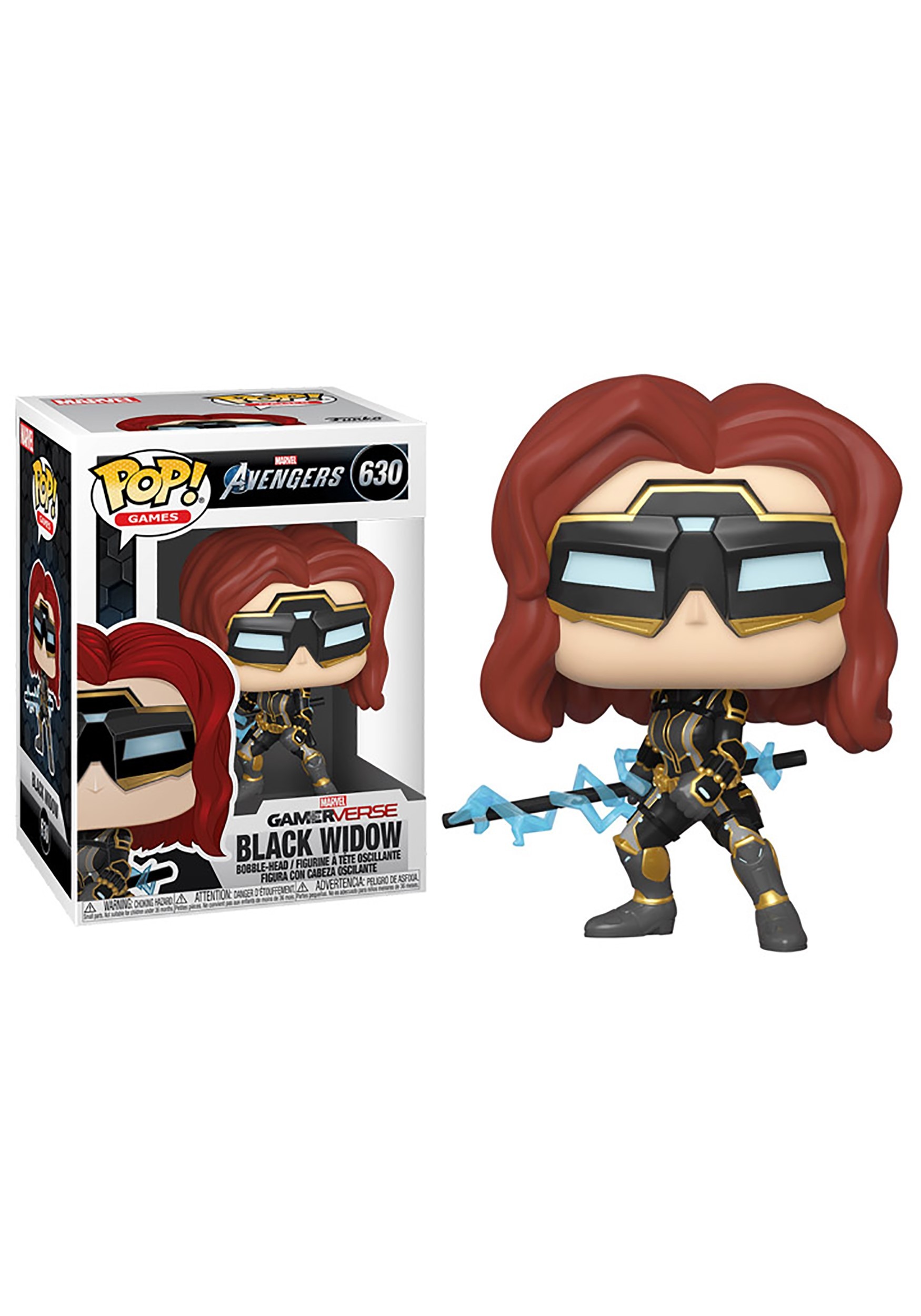 Funko POP! Marvel: Avengers GamerVerse- Black Widow Stark Tech Suit Bobblehead Figure