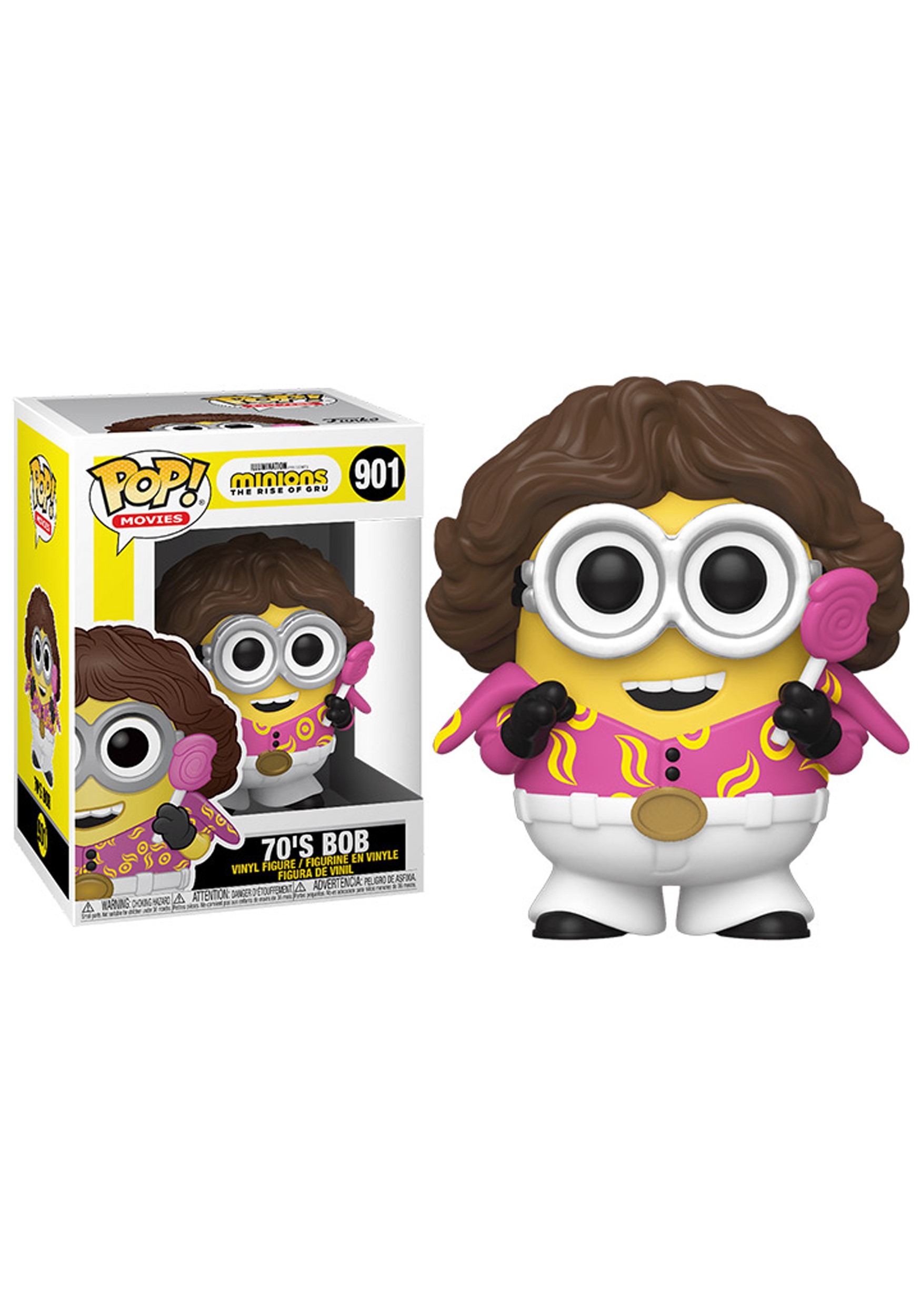 Funko Pop! Movies: Minions The Rise of Gru- 70's Bob