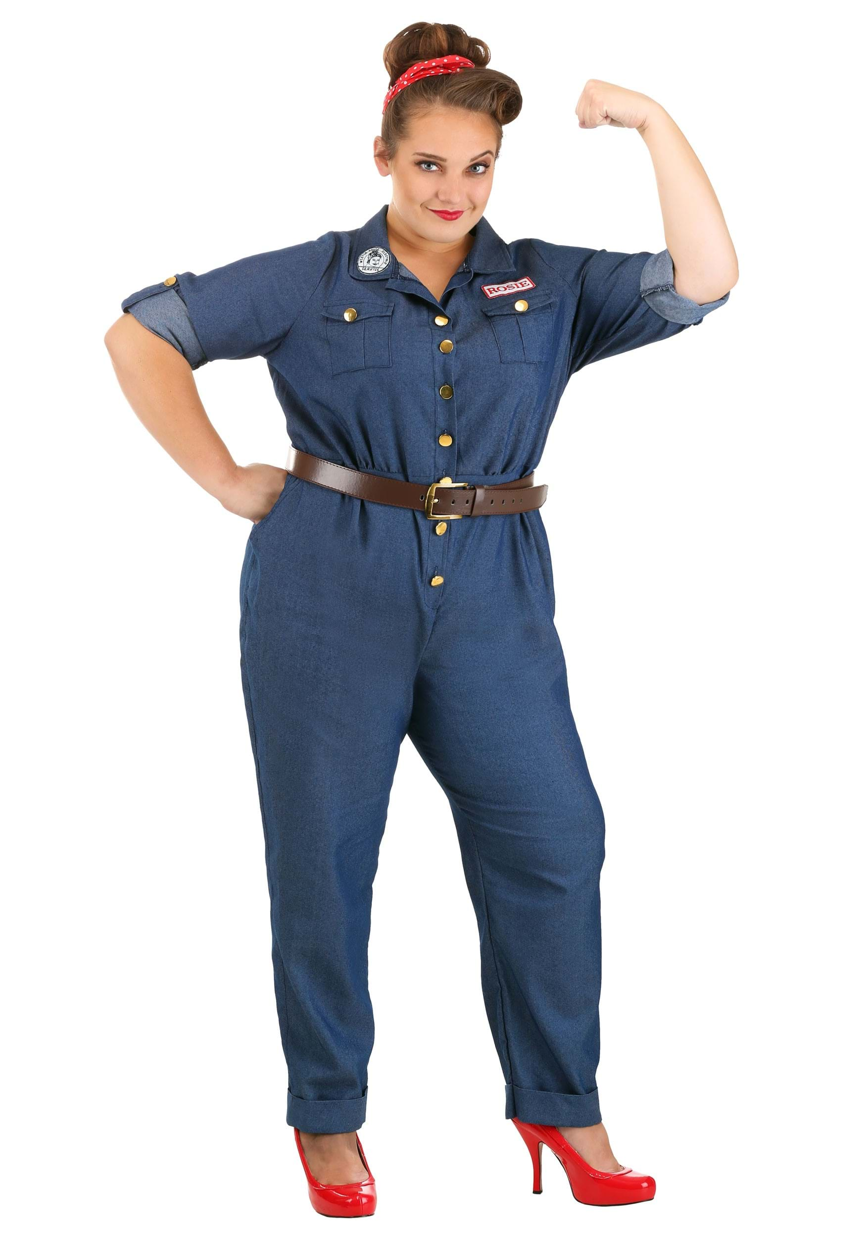 Women's Plus Size WWII Icon Costume , Historical Costumes