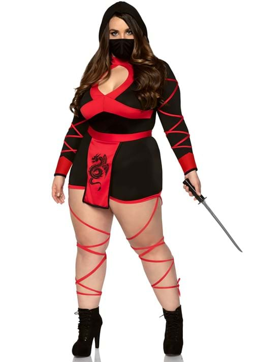 Women's Plus Size Dragon Ninja Costume