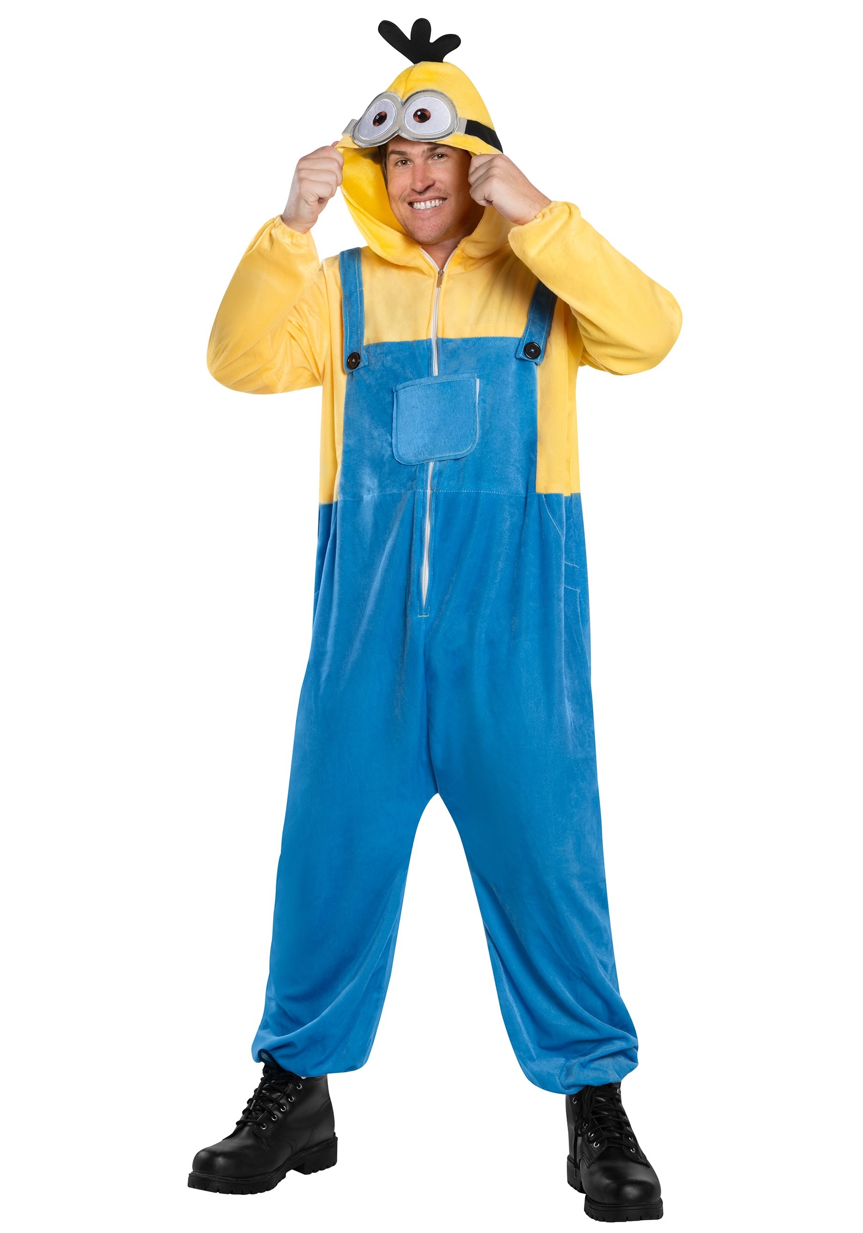 Minion Oversized Hooded Jumpsuit For Adults