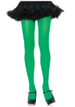 Women's Nylon Kelly Green Tights