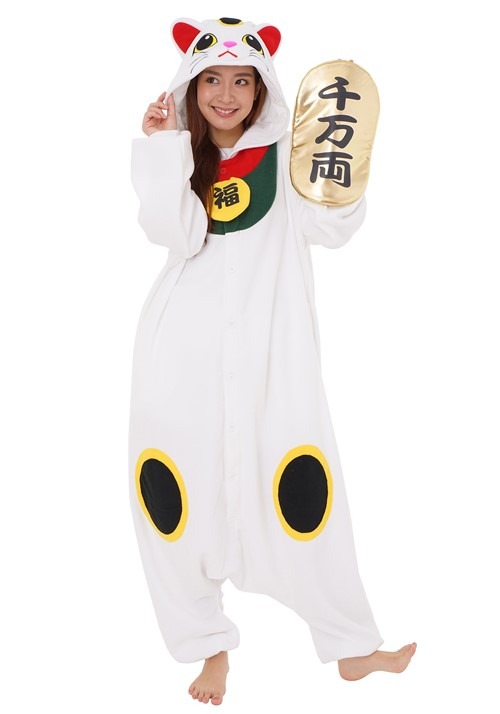 Adult Lucky Cat Kigurumi Costume