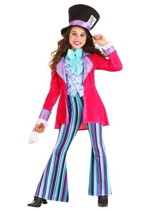 Girl's Whimsical Mad Hatter Costume