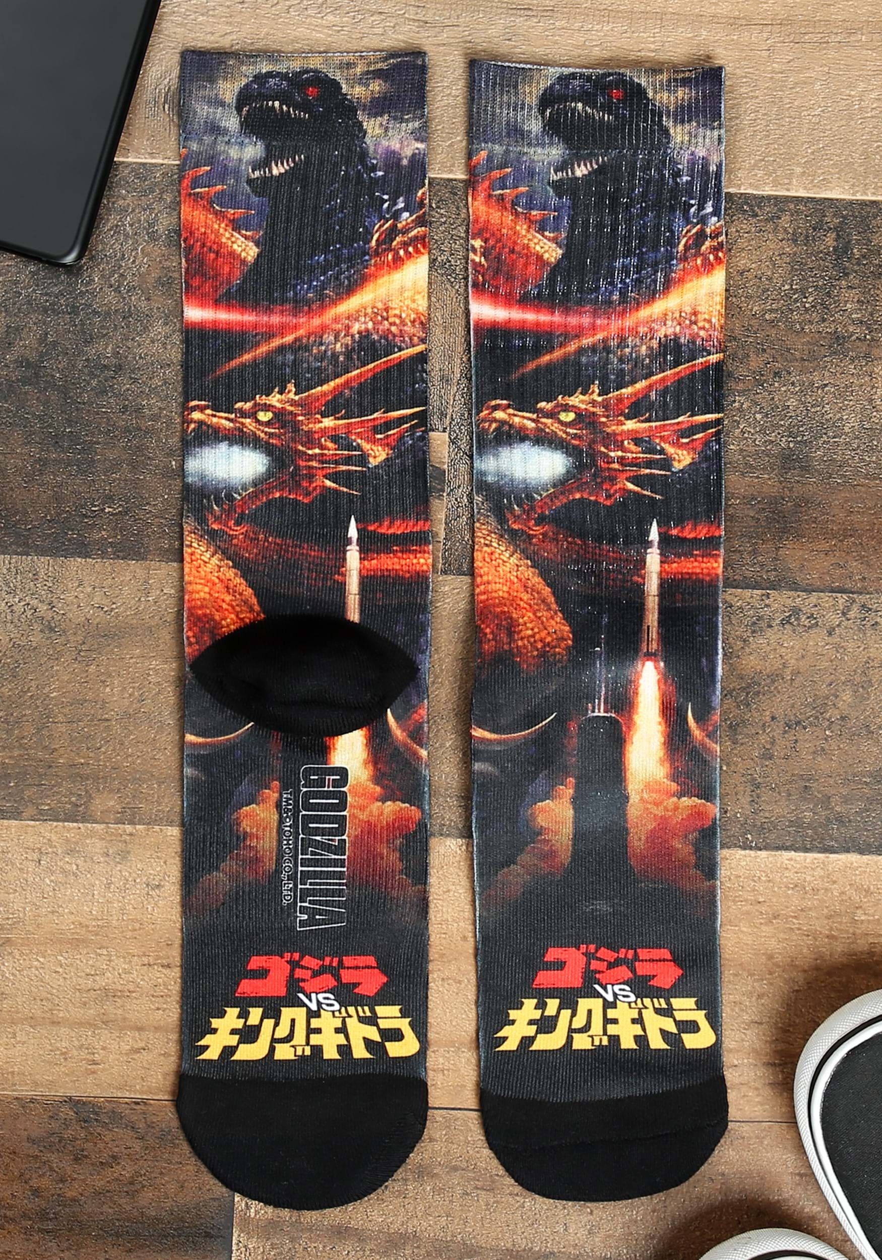 Men's Godzilla Sublimated Socks