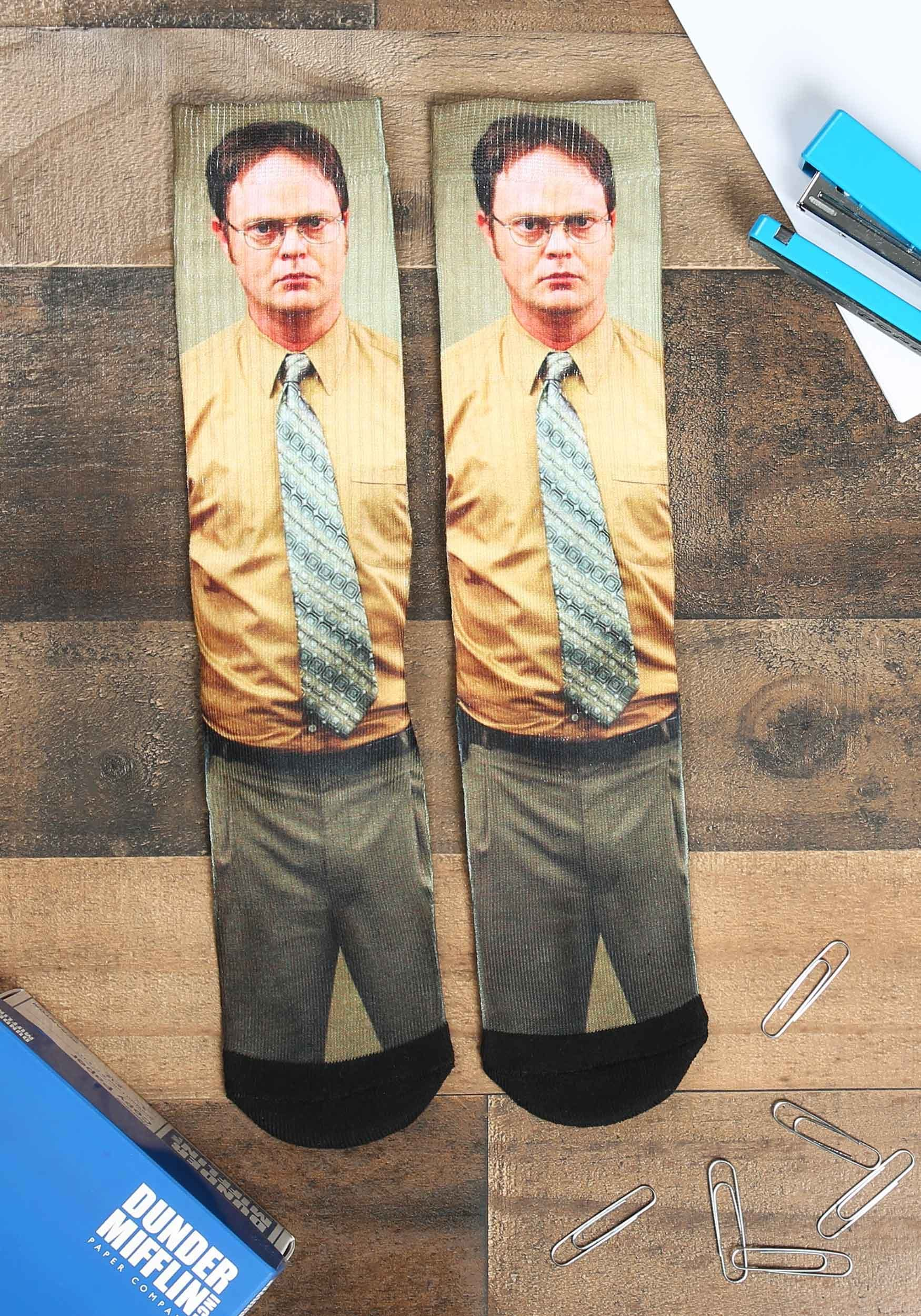 The Office Dwight Schrute Sublimated Crew Socks