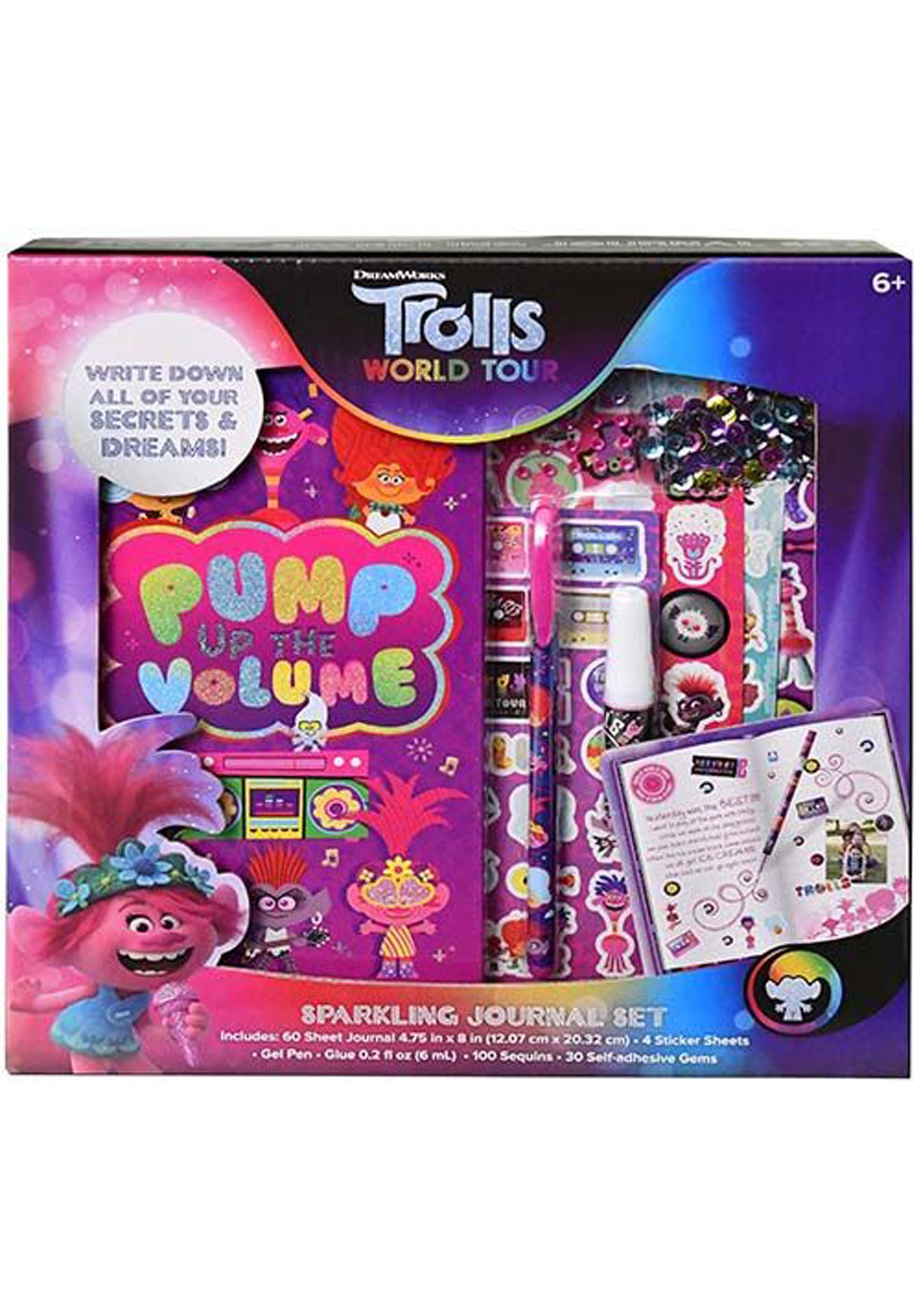 Trolls World Tour - Sparkling Journal Set