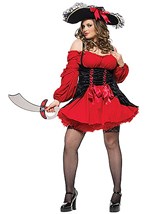 Plus Size Womens Sexy Vixen Pirate Costume