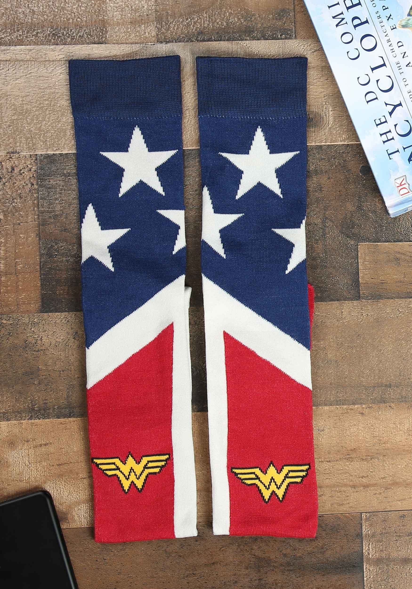 Suit Up Over The Knee Wonder Woman Sock