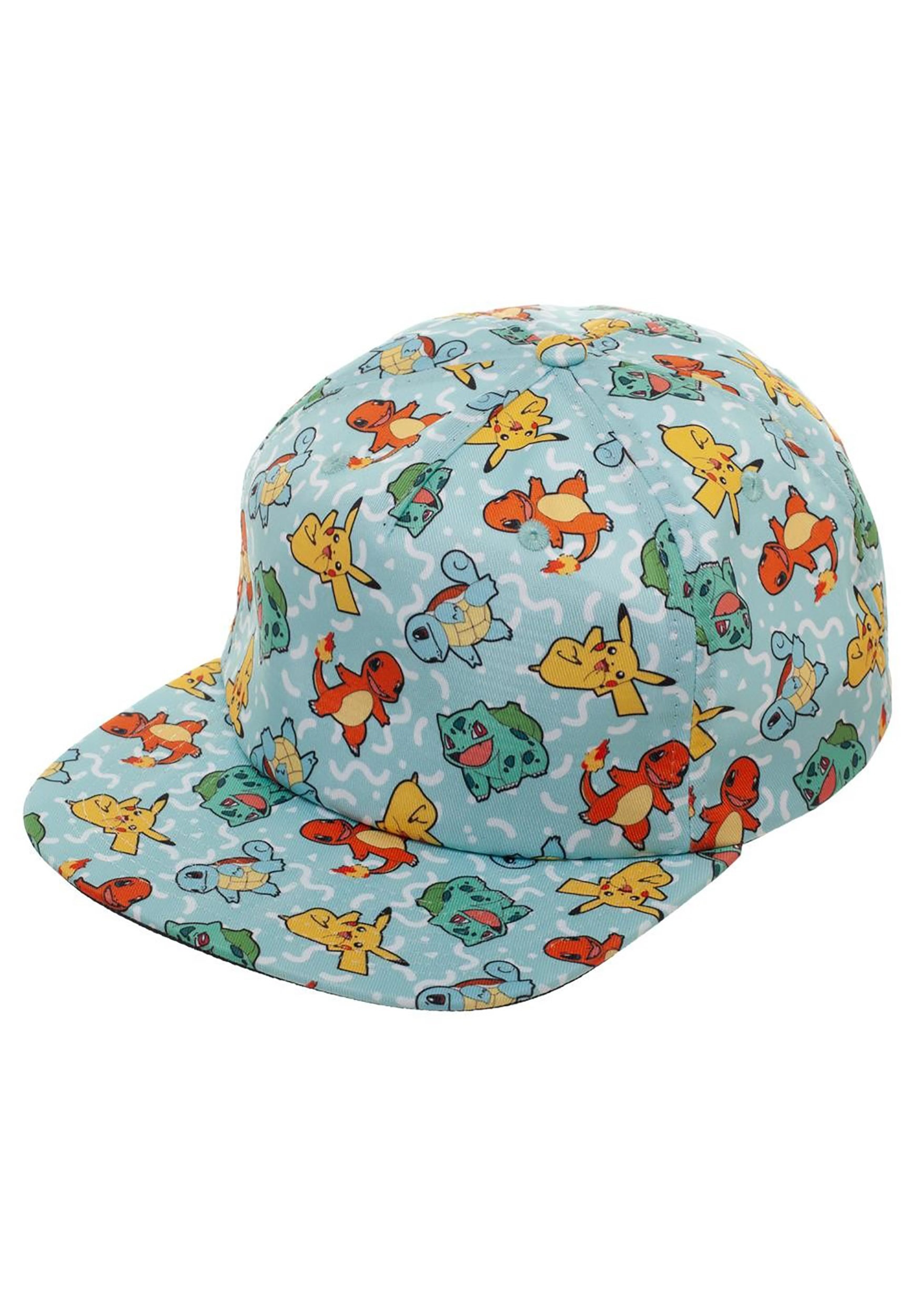All Over Pokemon Character Snapback Hat