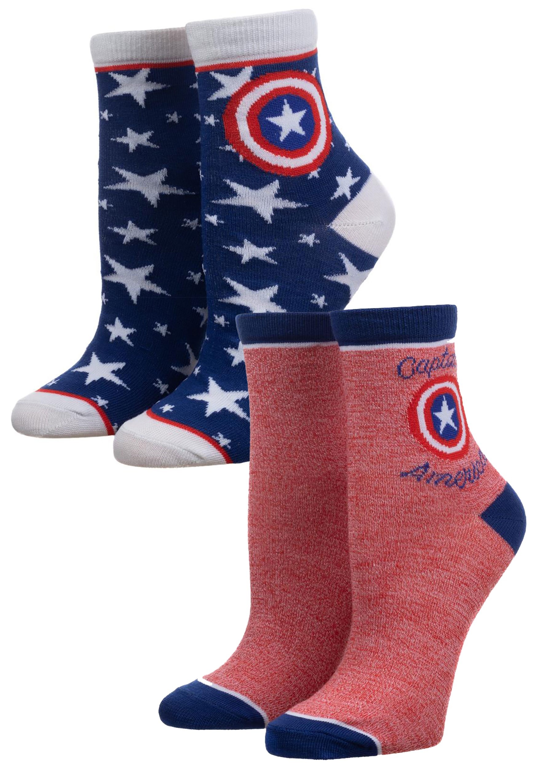 Captain America 2-Pack Casual Socks