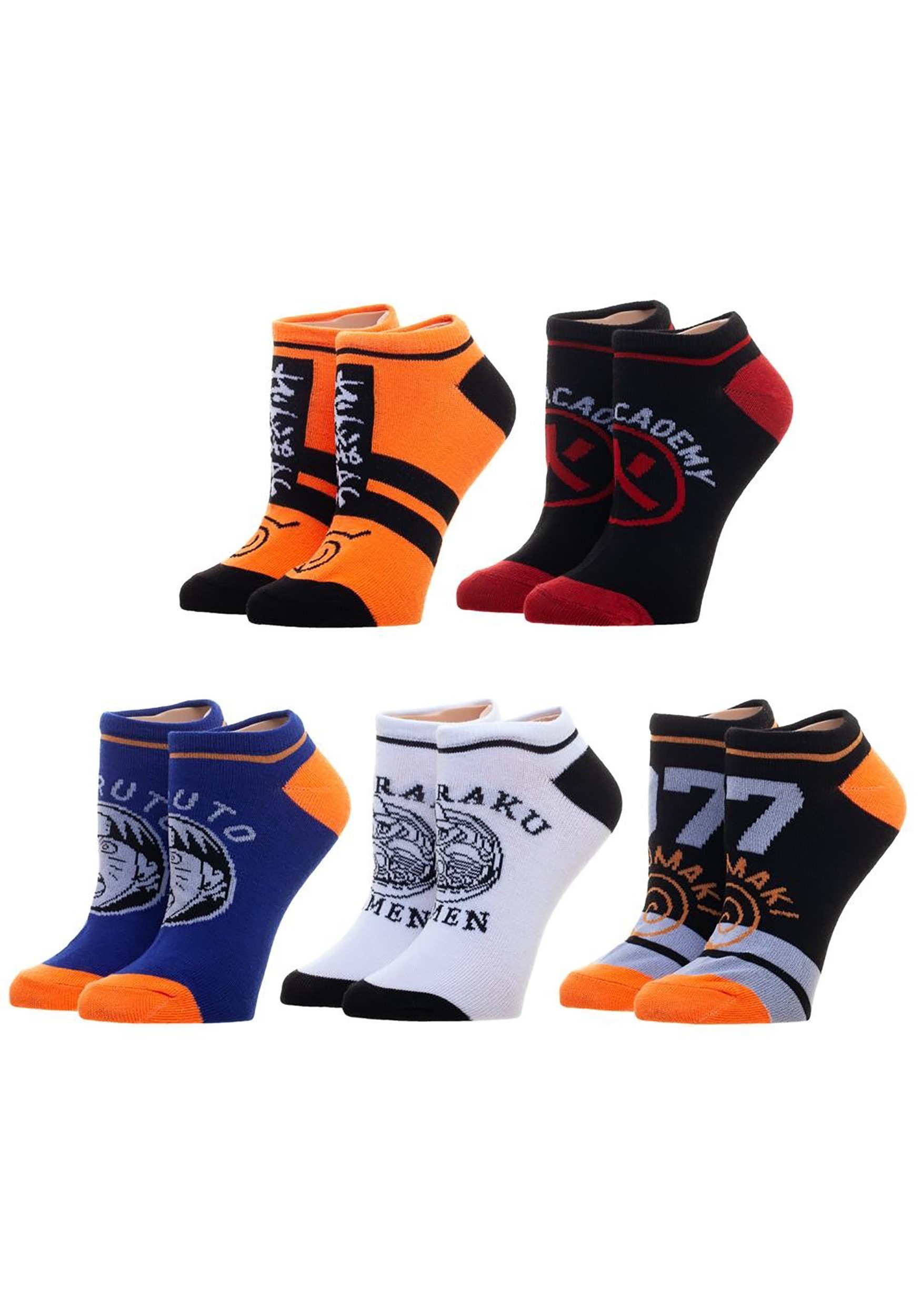 Ankle Sock Naruto 5 Pack set