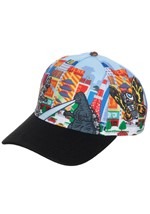 Godzilla All Over Print Pre-Curved Snapback