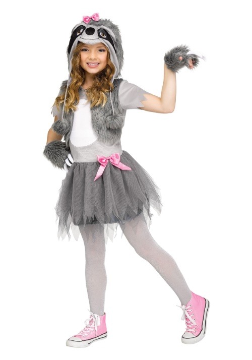 Girls Sweet Sloth Costume