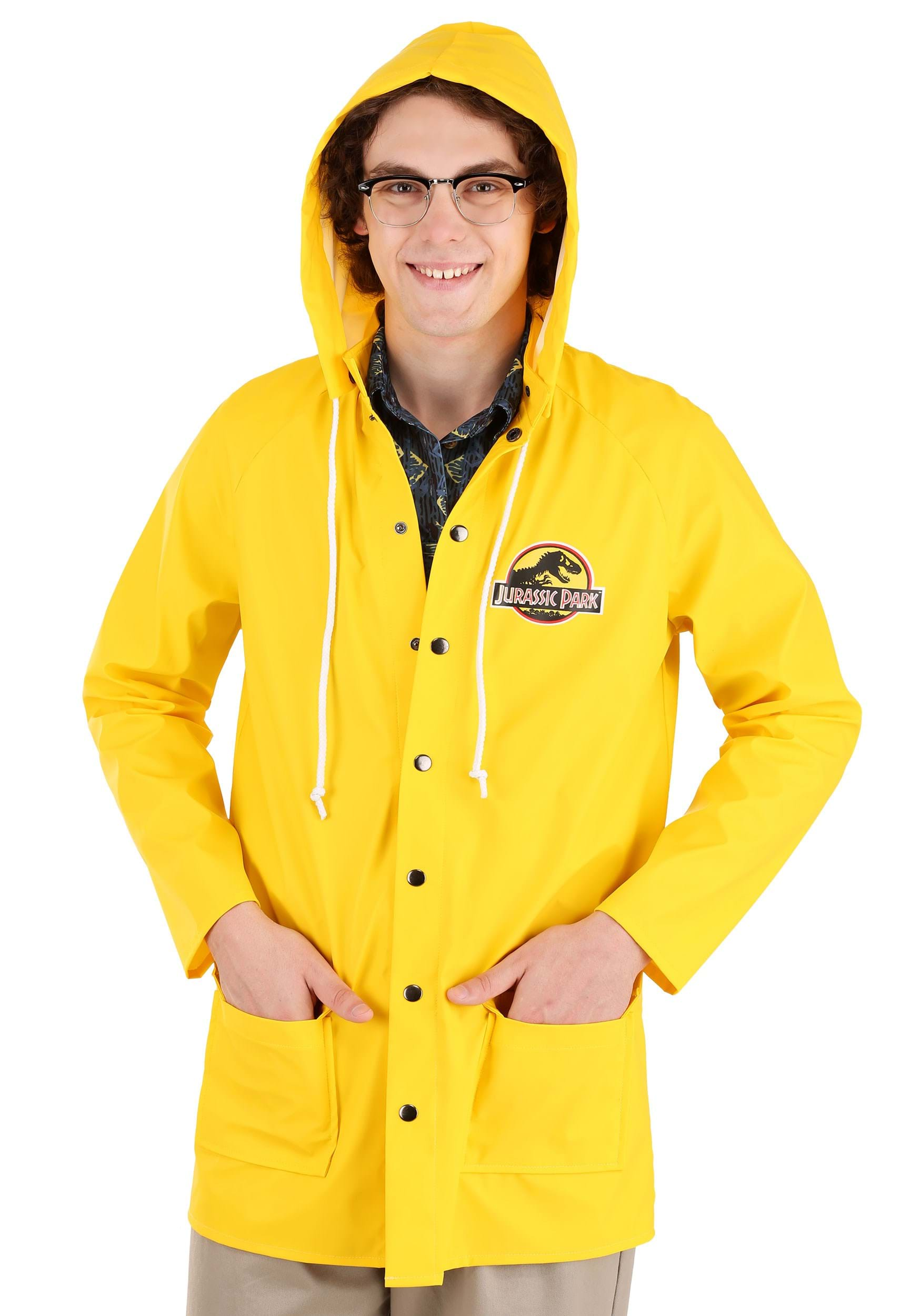 Adult Jurassic Park Yellow Raincoat Costume , Jurassic Park Costumes