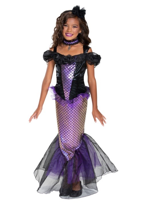 Girls Darkest Siren Costume