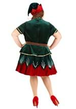 Plus Deluxe Holiday Elf Costume for Women Alt 1