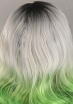 Womens Grey and Green Ombre Wig Alt 2