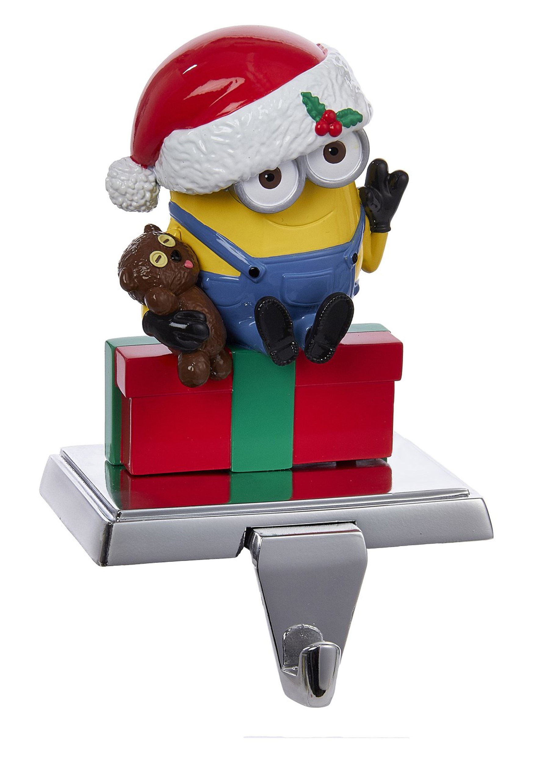 Stocking Holder Minion Bob w/ Bear