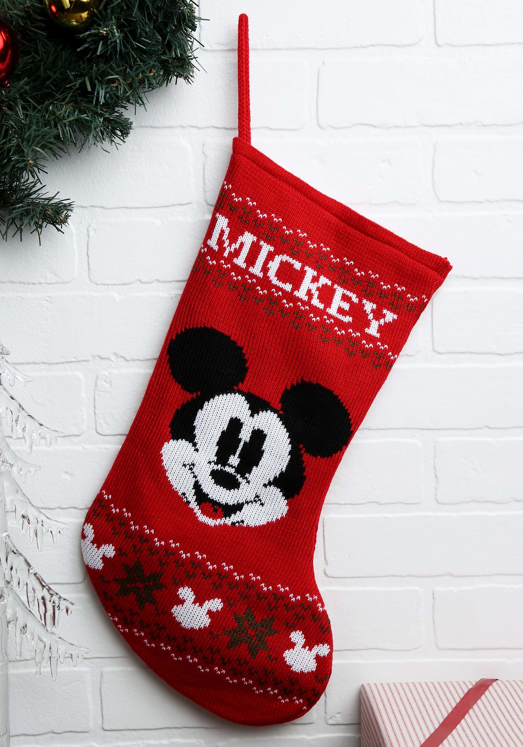 Mickey Mouse Knitted Christmas Stocking