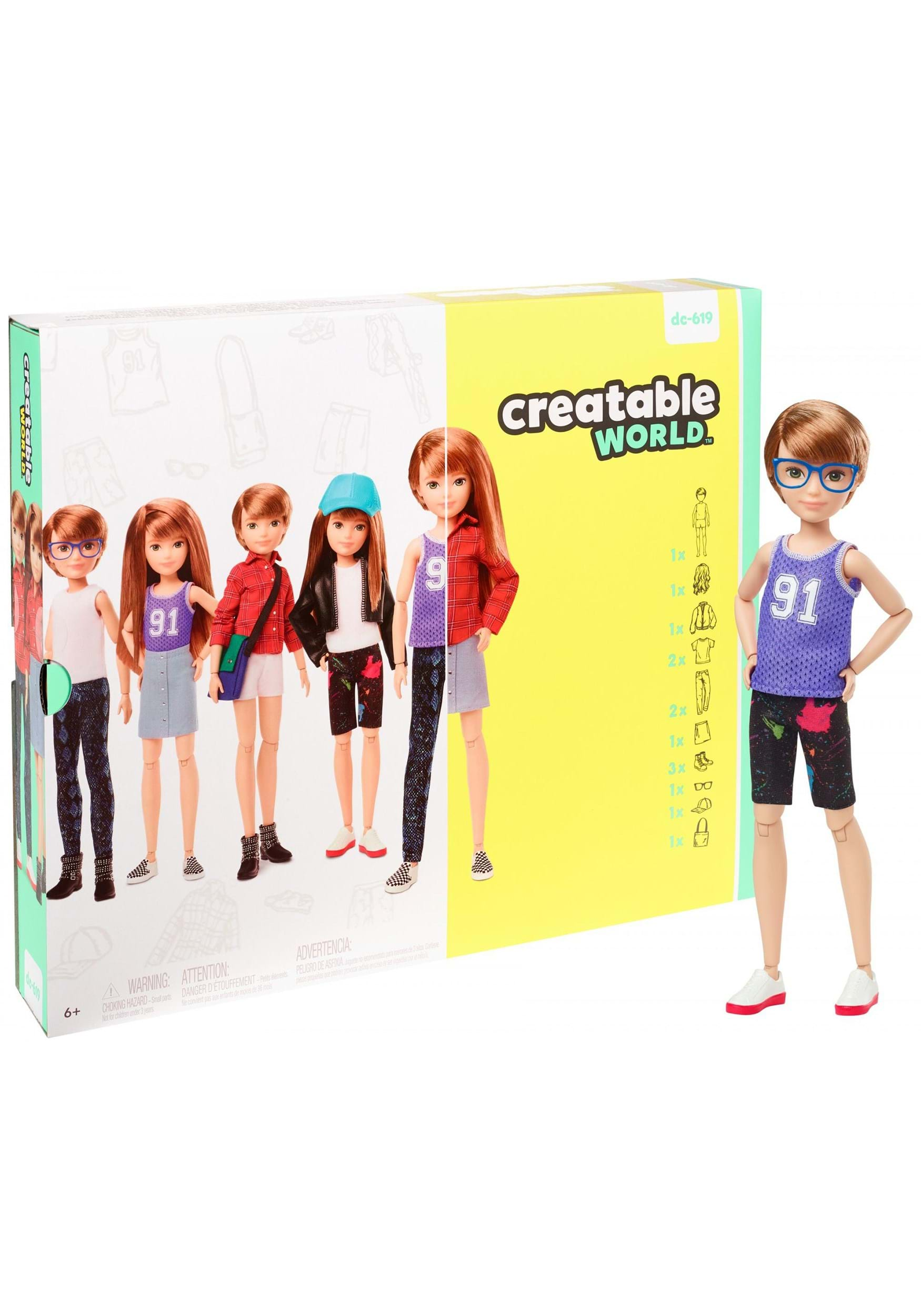 Creatable World - Deluxe Customizable Doll Character Kit