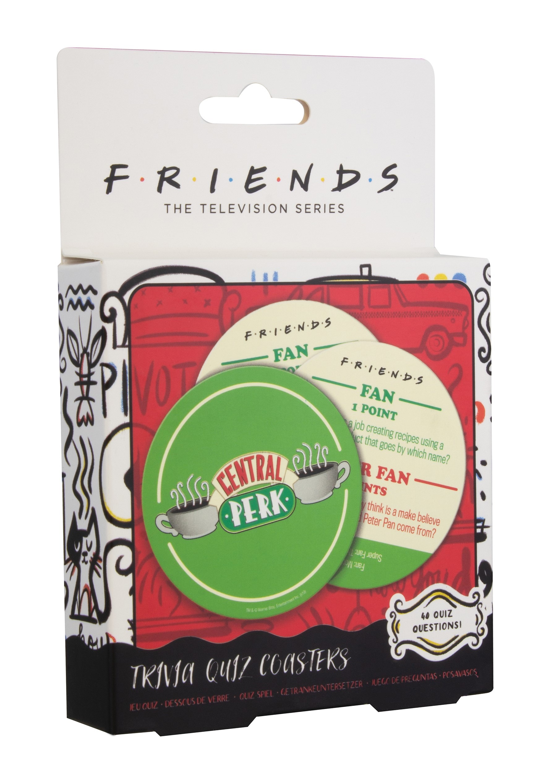 Friends Central Perk Trivia Quiz Coasters