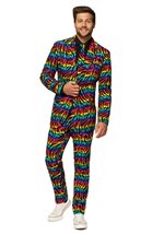 Mens OppoSuits Wild Rainbow Costume Suit