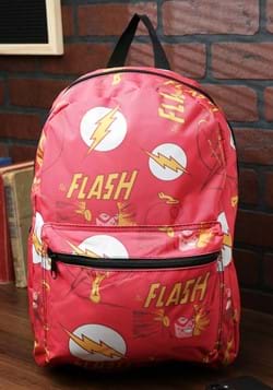 The Flash All-Over Comic Book Print Backpack-1