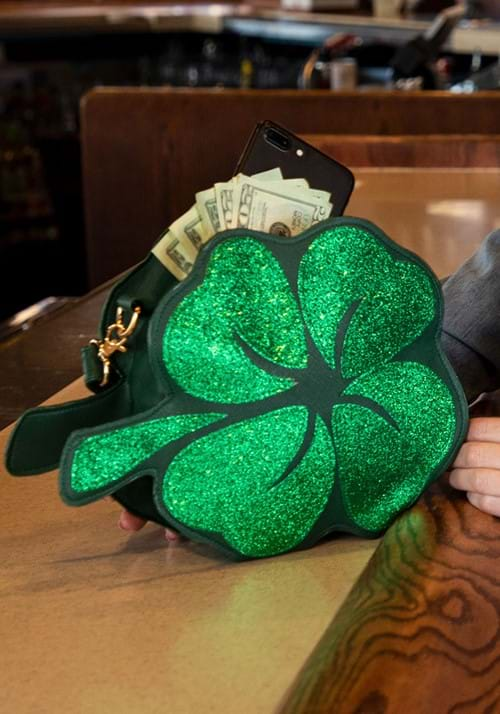 St Patricks Day Shamrock Purse-0-0