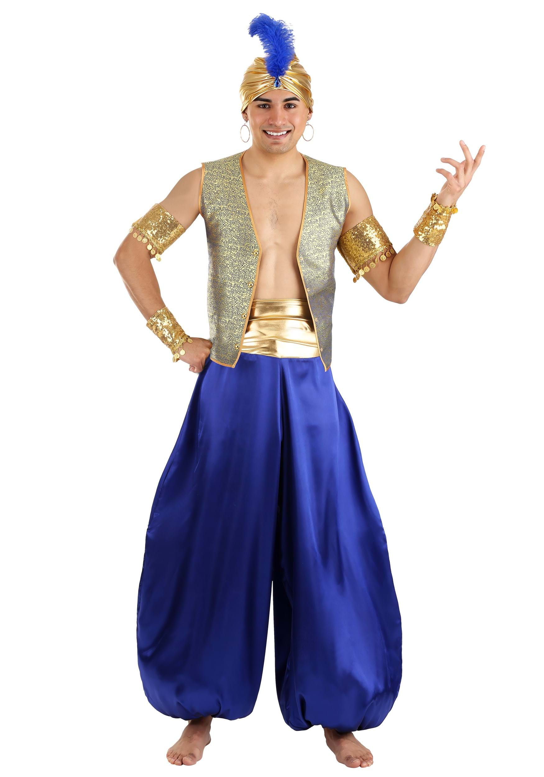 Magical Jeweled Genie Costume For Men , Exclusive Costumes